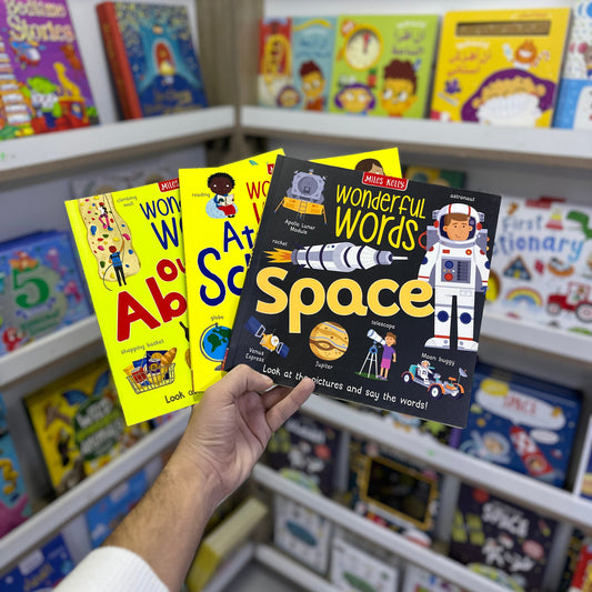 Wonderful Words set of 3 vocabulary picture books for children ages 3-6