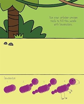 Dinosaur Sponge Art