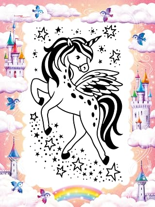 Unicorn Puffy Art: Touch and Feel Coloring Book