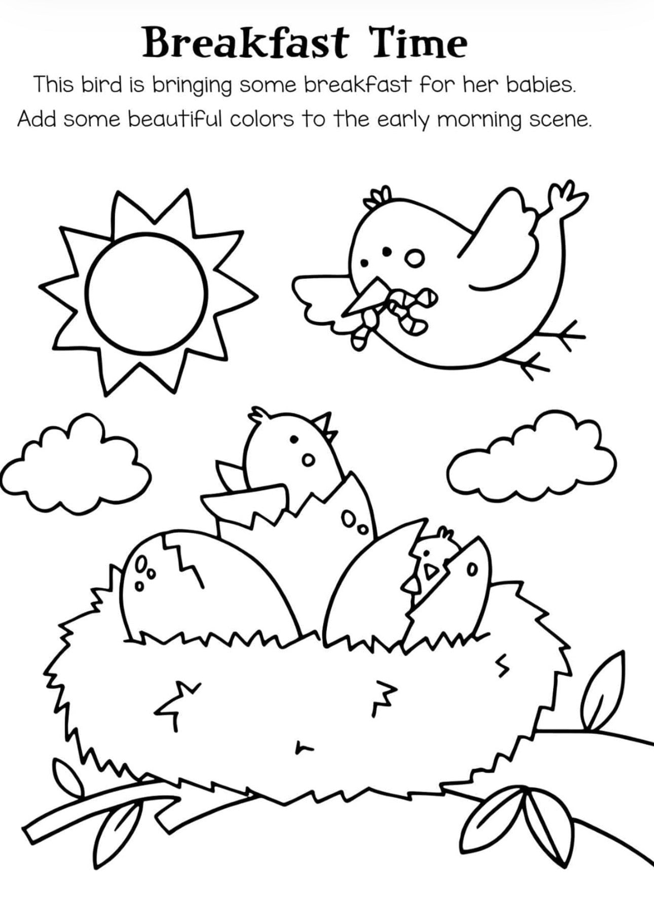 Chicks, Lambs, Bunnies Coloring Set: With 12 Stackable Crayons