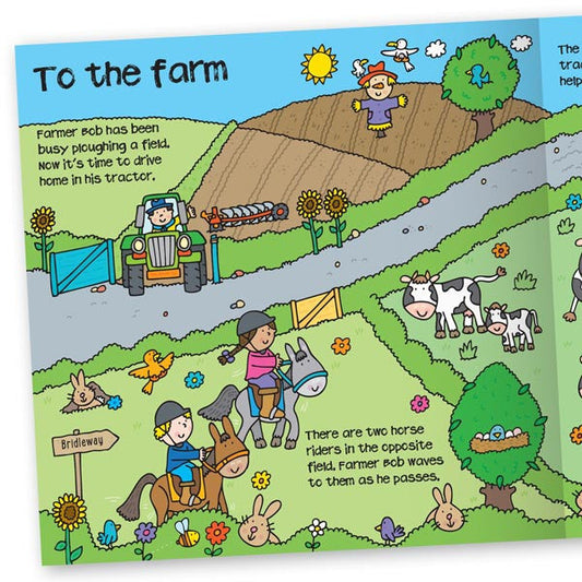 Convertible Tractor – Farm Playmat & Sit-in Tractor & Farmyard Animal Story