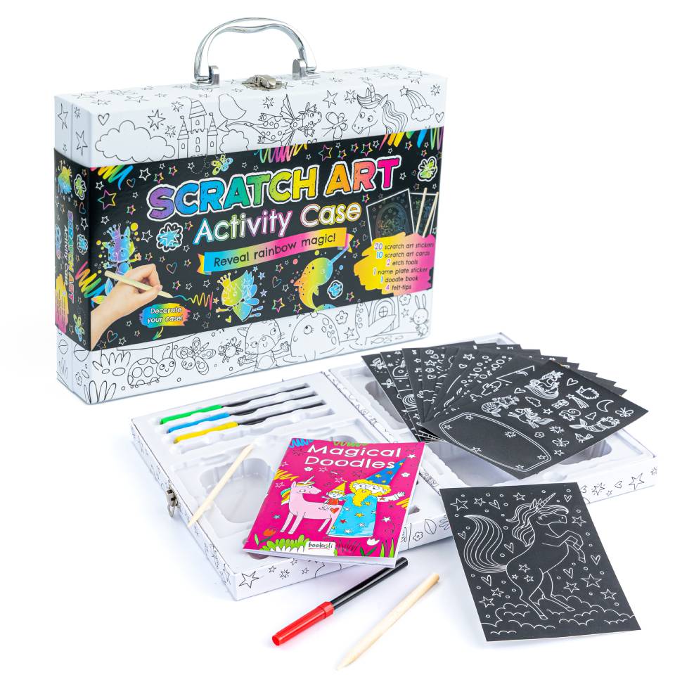Colour-In Carry Case: Scratch Art Activity Case