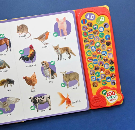100 First Words: A Listen and Learn Sound Book !