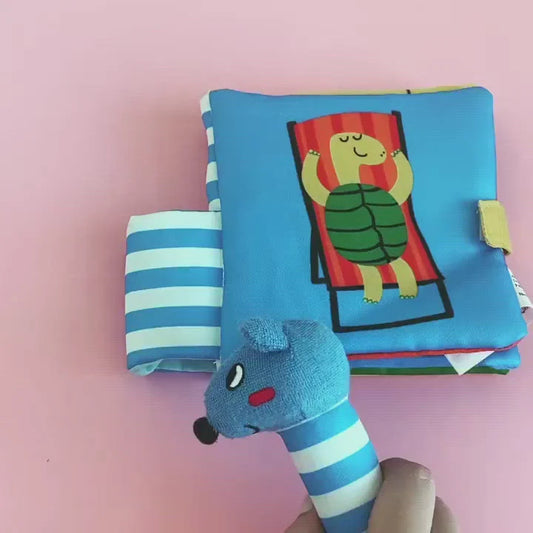 كتاب القطة والفأرة - قماش