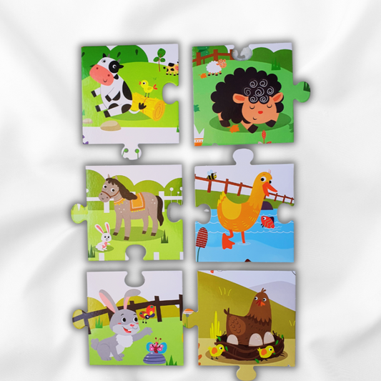 حيواناتي في المزرعة - كتاب الأحجية الكبيرة