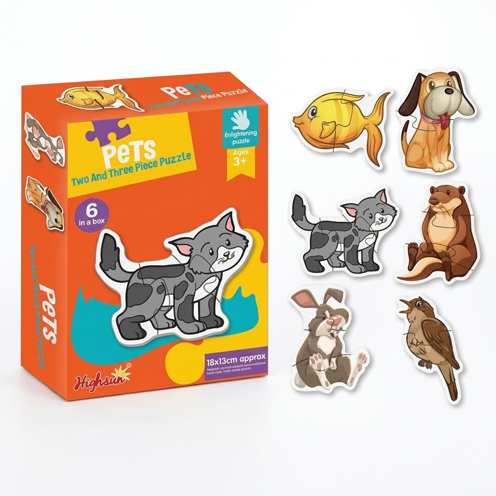 Pets two and three piece- puzzle
