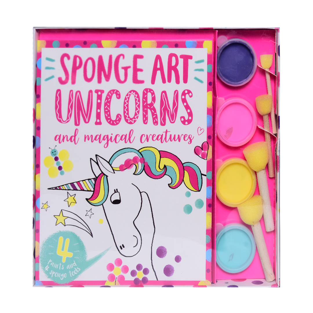 Sponge Art Unicorns and Magical Creatures