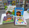 بكج التعليم التفاعلي من 4 كتب مع طيّات وبزل وملمس للأطفال 1-3 سنوات