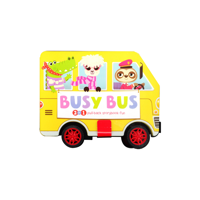 PULL BACK STORYBOOK - BUSY BUS