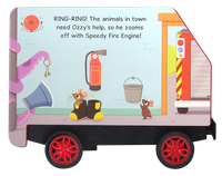 PULL BACK STORYBOOK - THE SPEEDY FIRE ENGINE