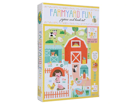 Farmyard Fun Jigsaw &amp; Book Activity Set