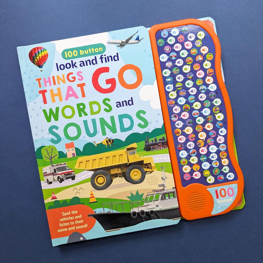 100 Button Look & Find: Things That Go Words & Sounds