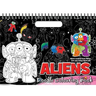 Aliens Doodle Colouring Book