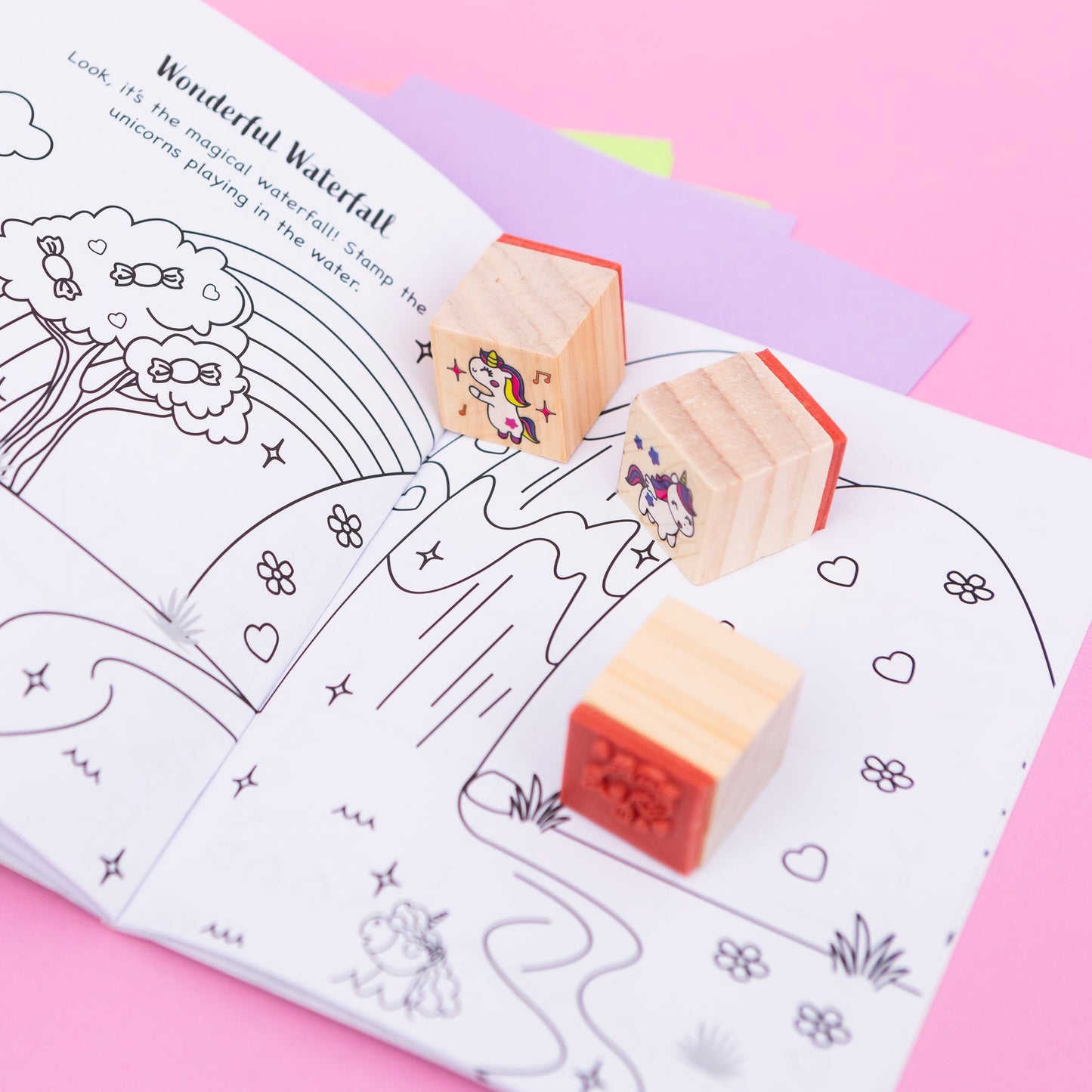 Wooden Stamper Sets: Magical Unicorns
