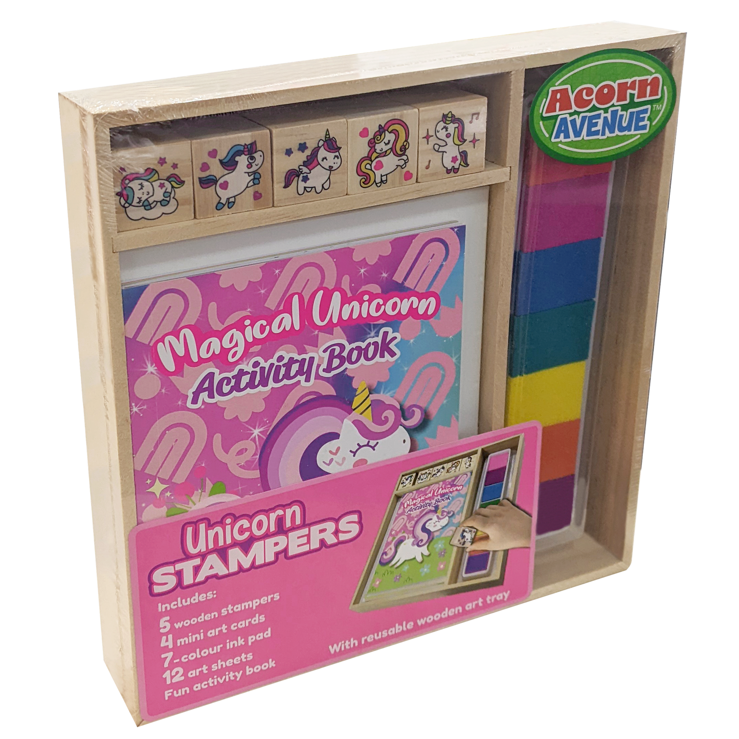 Wooden Stamper Sets: Magical Unicorns