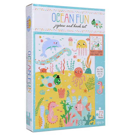 Ocean Fun Jigsaw and Book Set