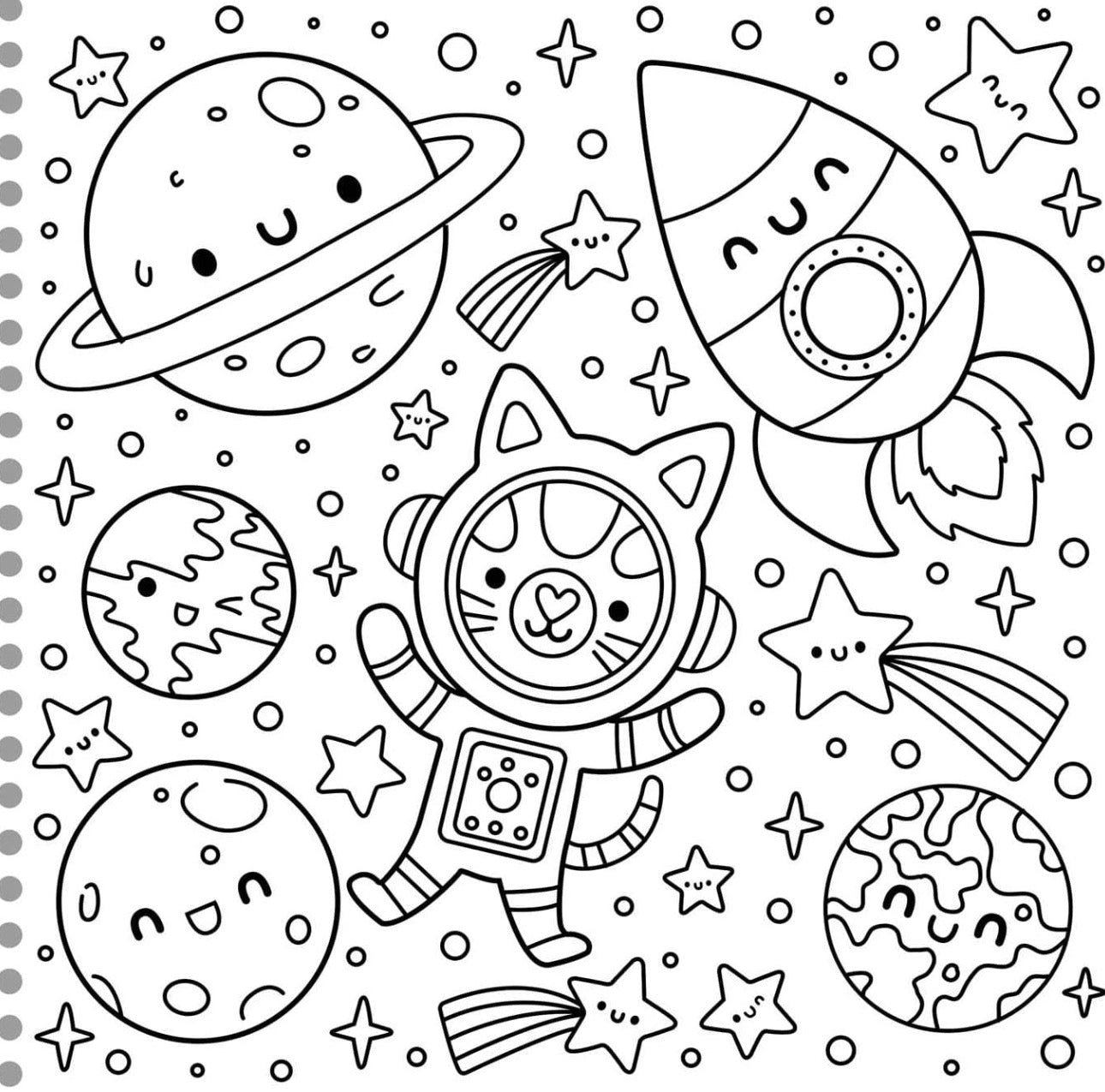 Neon Cuties: Scratch Art & Coloring