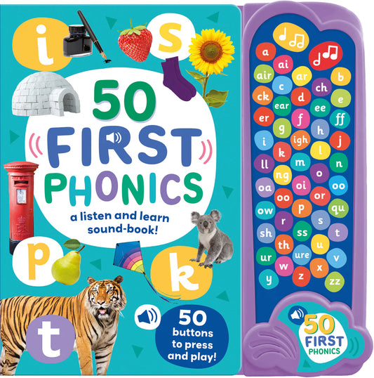 50 First Phonics - Children's 50 Button Sound Book