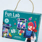 بازل المختبر العجيب 48 قطعة مع مقبض للحمل - Fun Lab Kids Puzzle