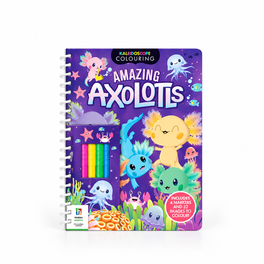 Kaleidoscope Colouring Amazing Axolotls