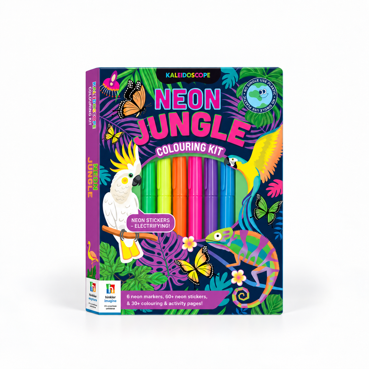 Kaleidoscope Colouring Kit: Neon Jungle