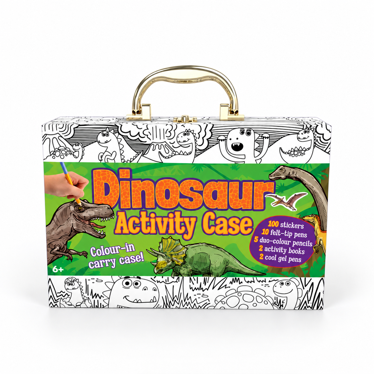 Colour-In Carry Case: Dinosaur Activity Case