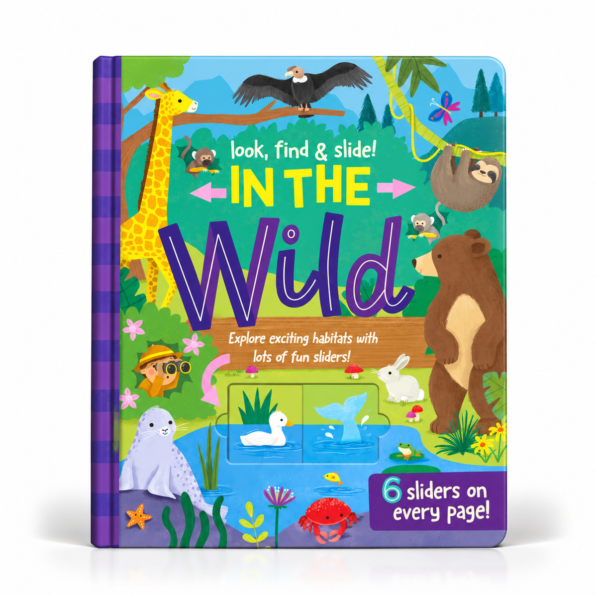 In The Wild - Look, Find & Slide Children’s Book