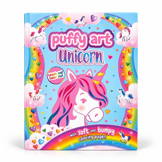 Unicorn Puffy Art: Touch and Feel Coloring Book