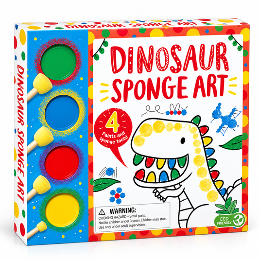 Dinosaur Sponge Art