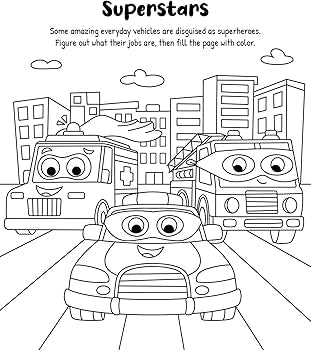 Things That Go: On-the-Go Coloring Kit with Stackable Crayons