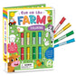 Fun on the Farm Coloring Set: with Double-Ended Stamp Markers