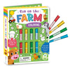 Fun on the Farm Coloring Set: with Double-Ended Stamp Markers