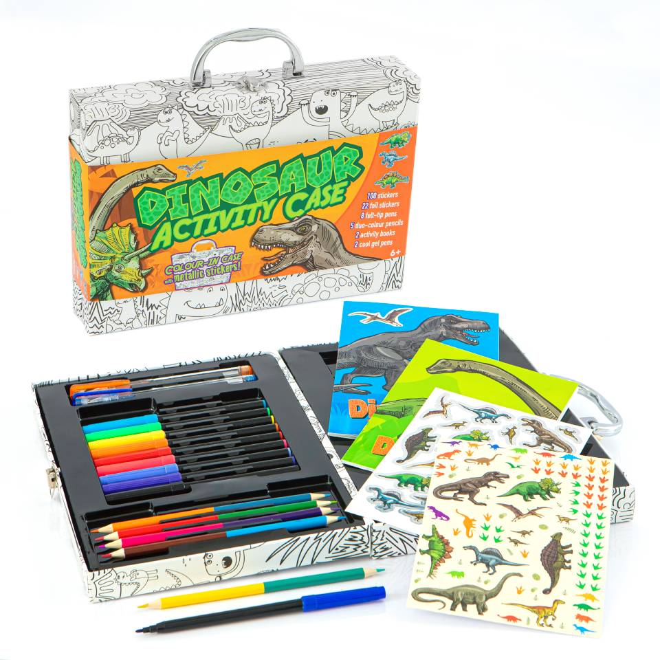 Colour-In Carry Case: Dinosaur Activity Case
