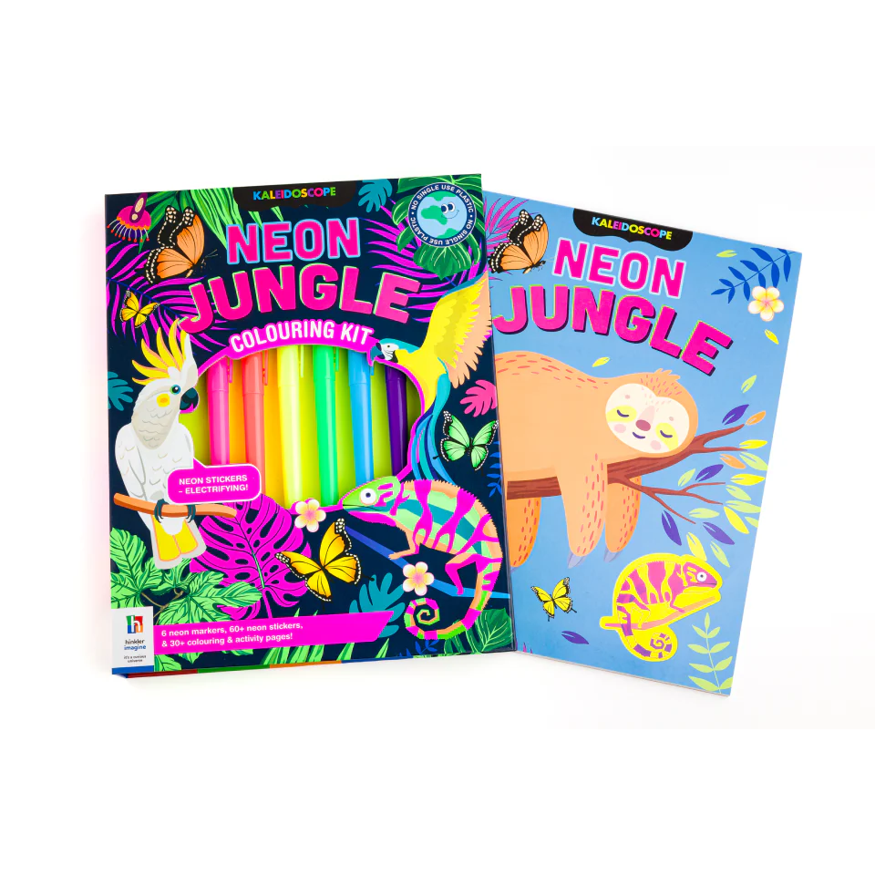 Kaleidoscope Colouring Kit: Neon Jungle