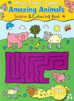 Maze, Find, and Colour Book