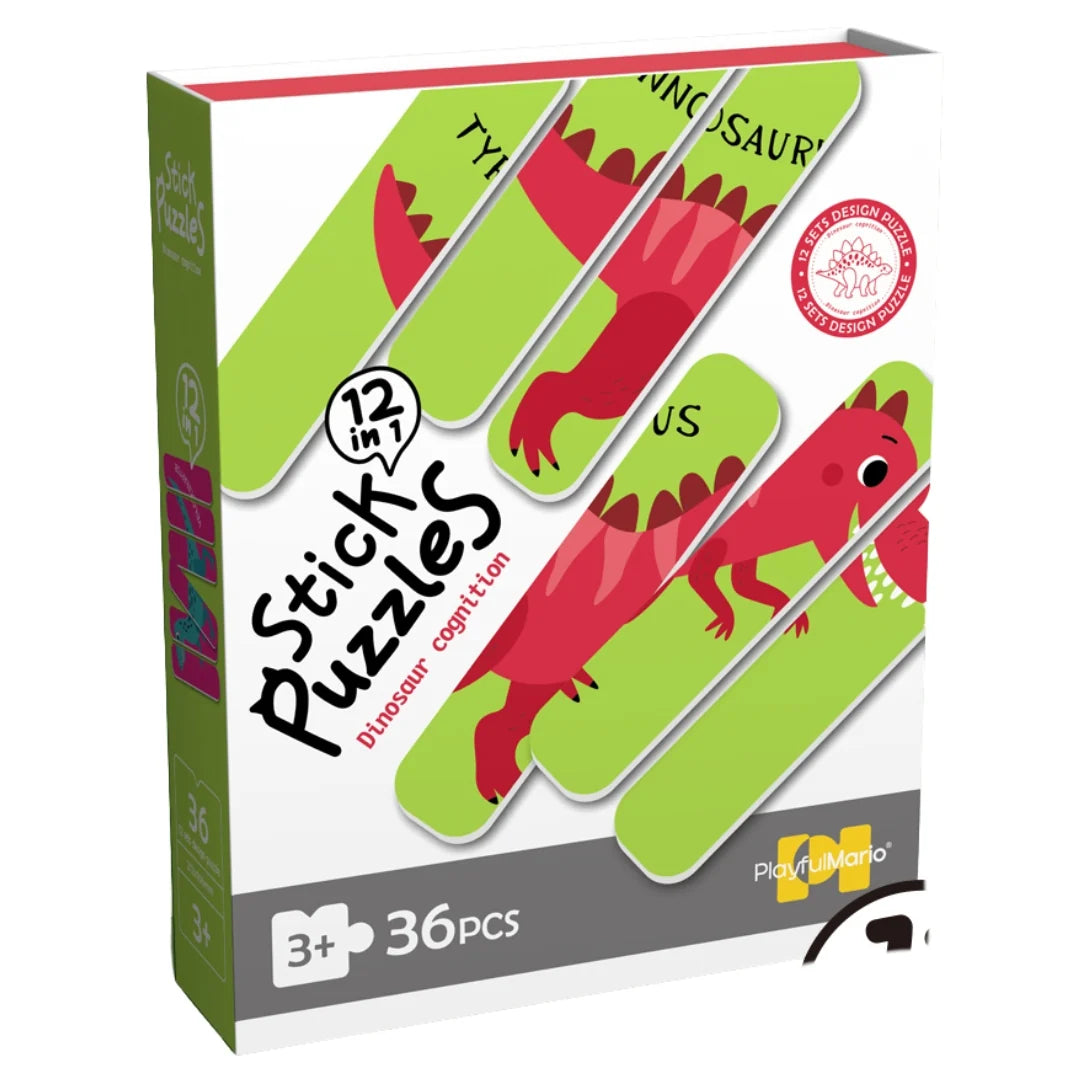 Stick Puzzle -Dinosaur