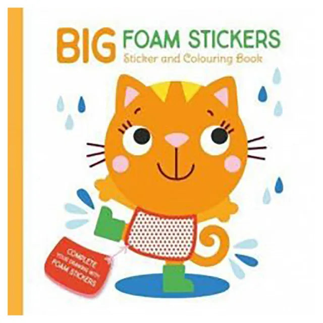 Big Foam Stickers - Sticker &amp; Colouring Book - Cover Cat