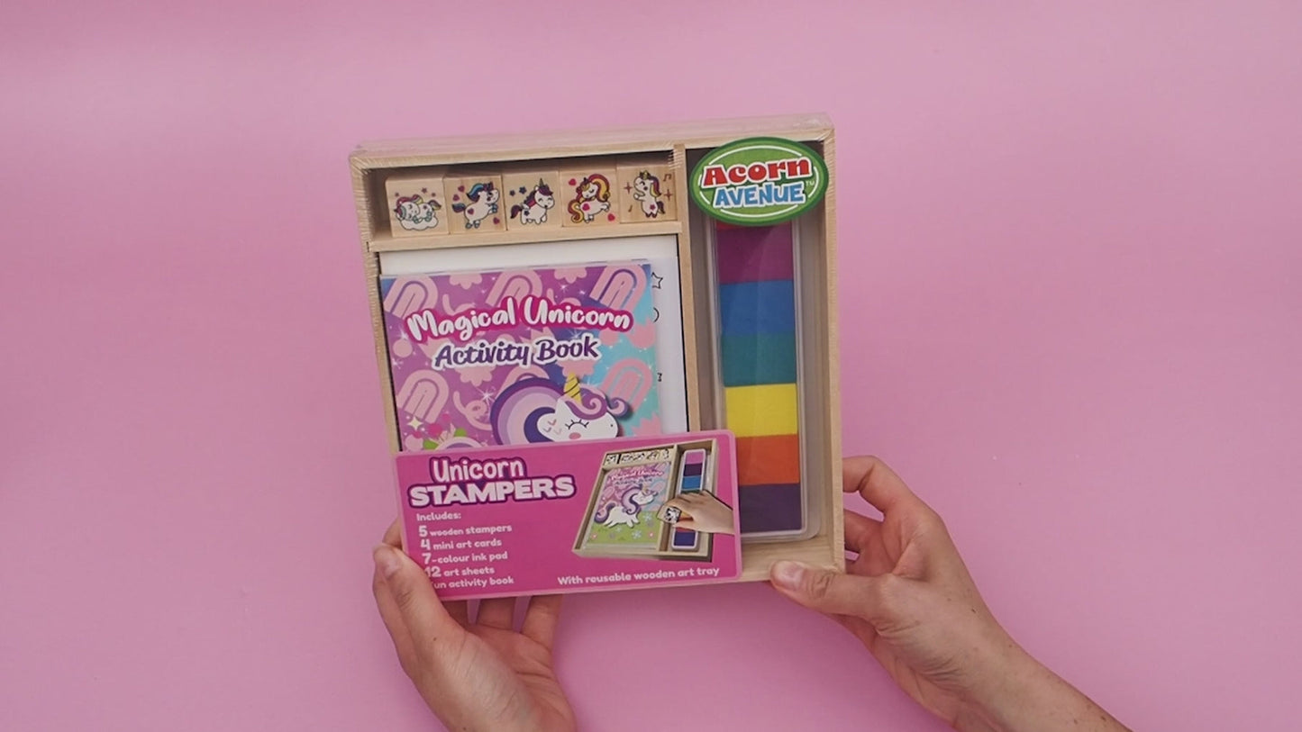 Wooden Stamper Sets: Magical Unicorns