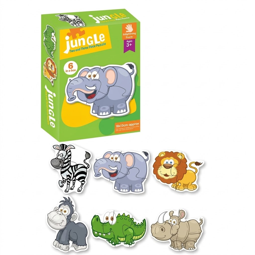 jungle two and three piece puzzle