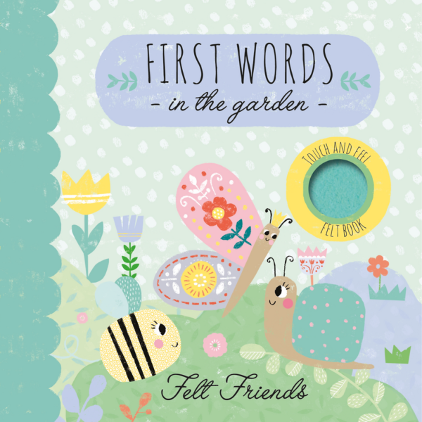 Carte Felt Friends First Words in the Garden